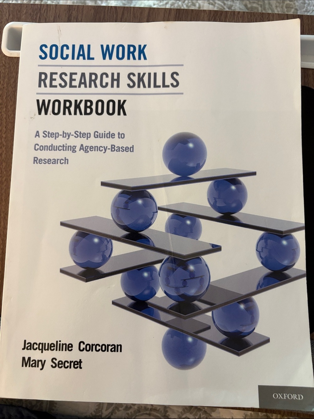 Social Work Research Skills Workbook - Blue Graphic Cover